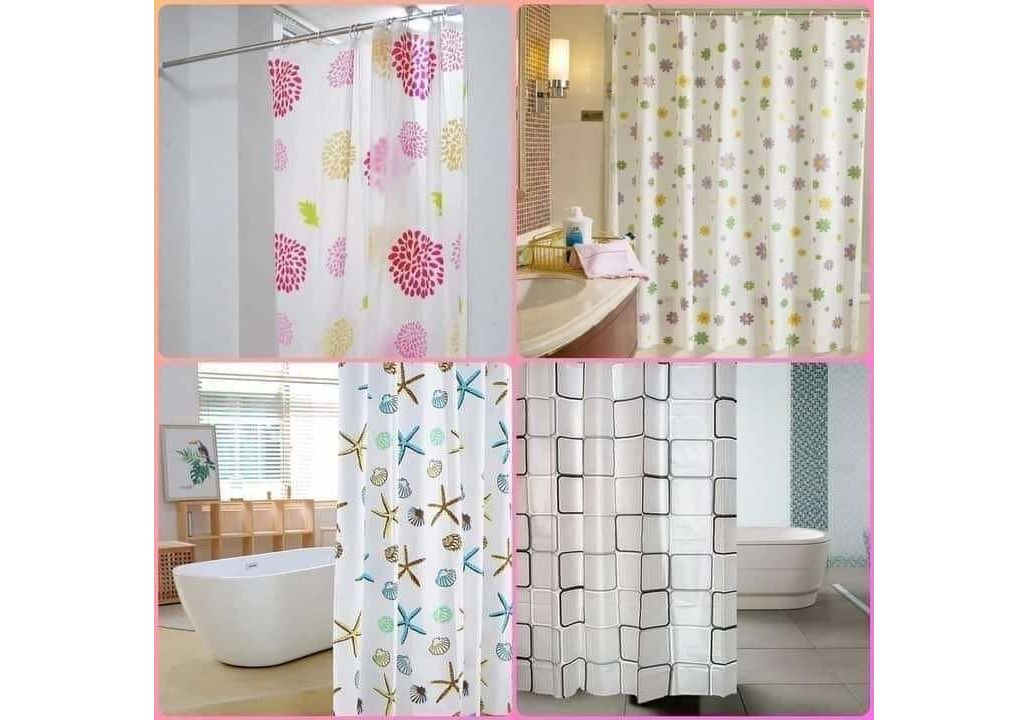Waffle Weave Fabric Shower Curtain, Hotel Cloth Shower Curtain